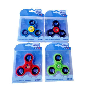 FOCO Disney emoji Spinners NEW Fidget Mickey Minnie Donald Duck Goofy 4 PC Toys